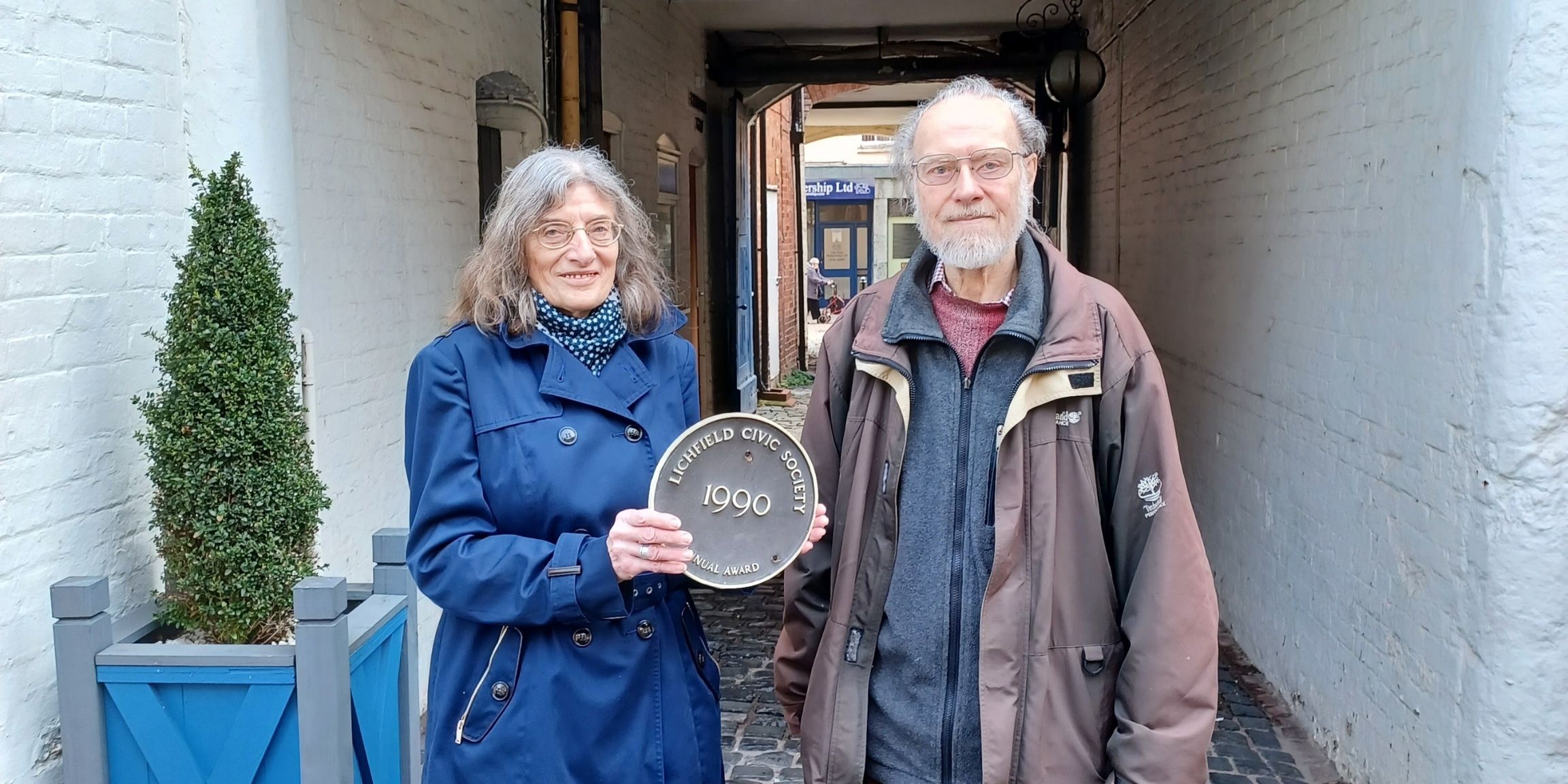 Lorna and Peter from the Lichfield Civic Society